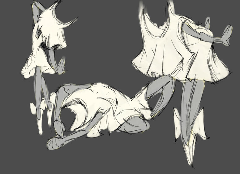 Veils concept sketches - 2025